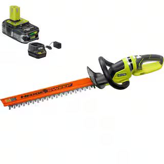 RYOBI ONE+ 18V 22 in. Cordless Battery Hedge Trimmer with 1.5 Ah Battery and Charger P2660 - The ... | The Home Depot