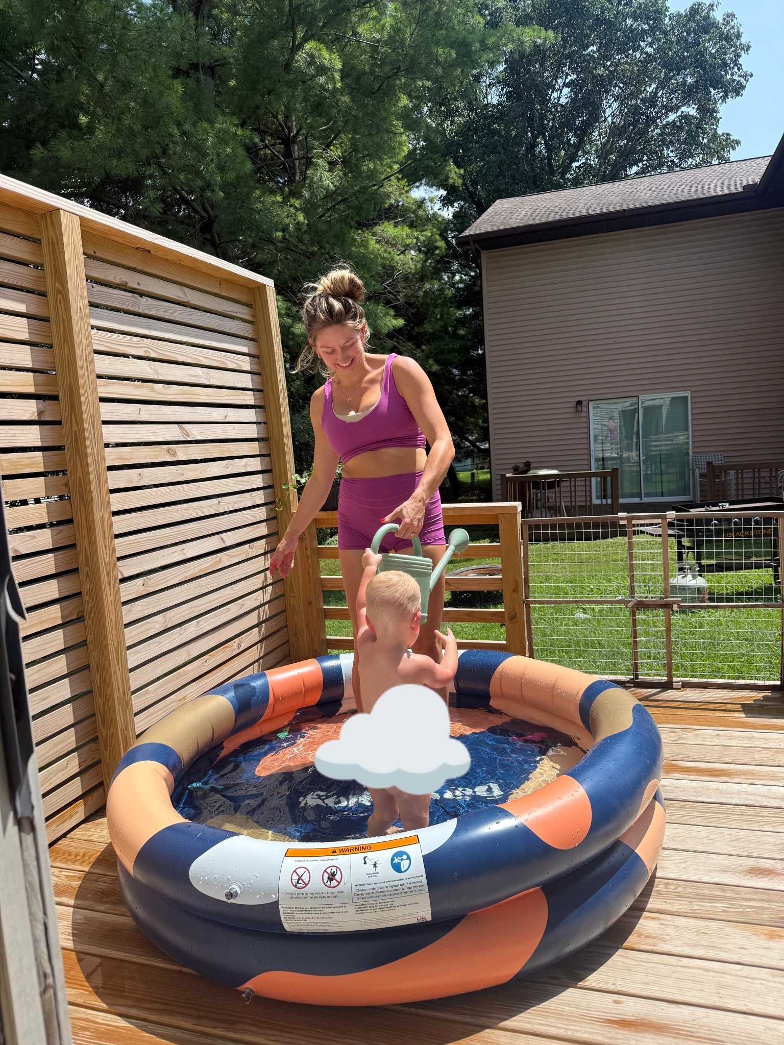Perfect st home pool for toddler fun! Ford was in this for 5 whole hours LOL!!!!

They also have so many cute patterns! And it’s SUCH good quality!!!

#LTKKids #LTKFamily