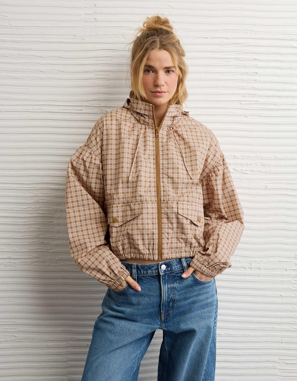 AE Cropped Windbreaker Jacket | American Eagle UK