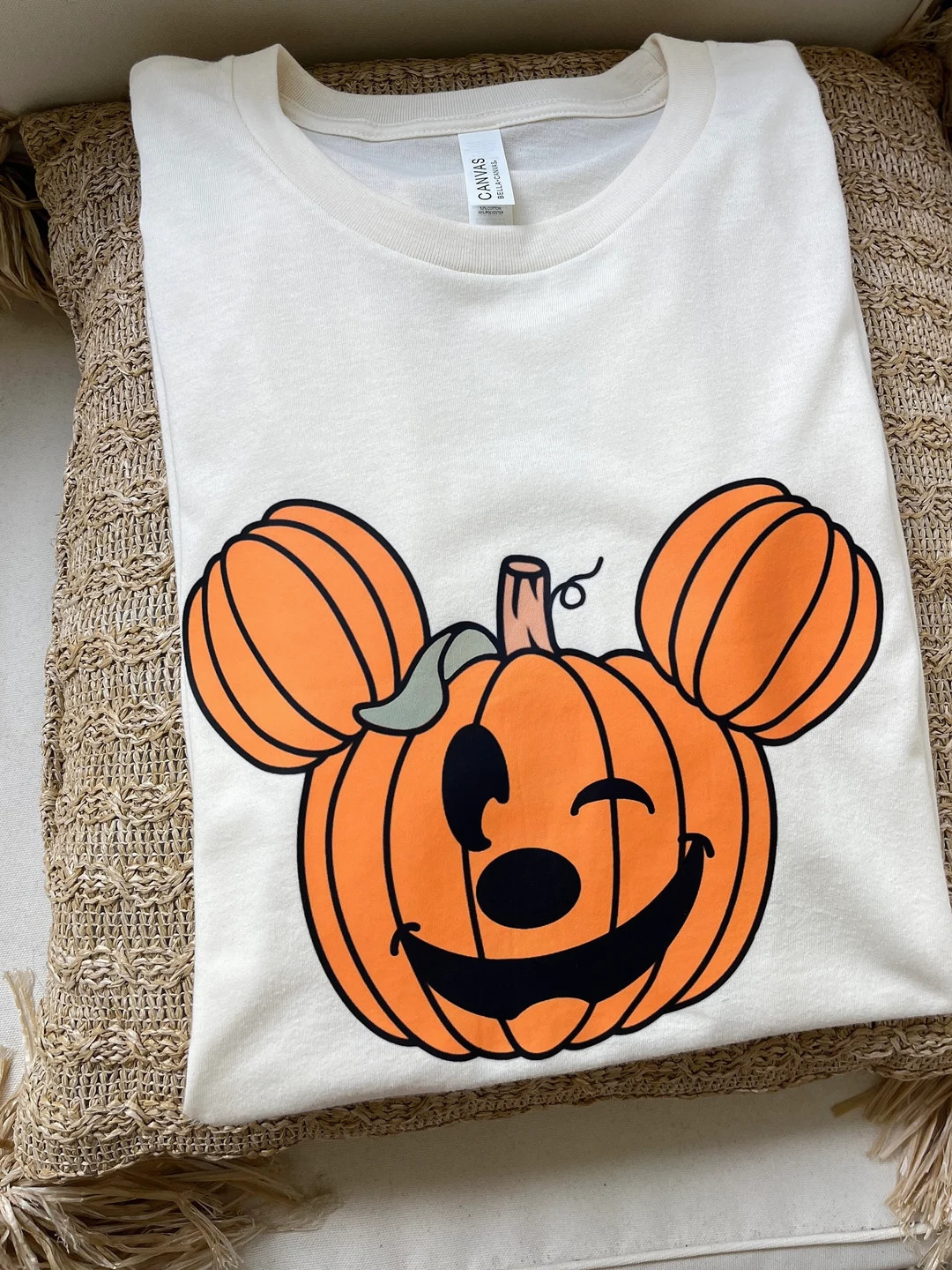 Mouse Pumpkin Tee / Pumpkin Mouse Shirt / Halloween Neutral Tee / Park Halloween Tee / Not so Sca... | Etsy (US)