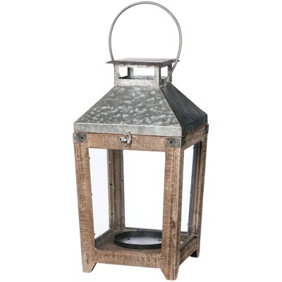 Galvanized Metal Lantern August Grove® | Wayfair North America
