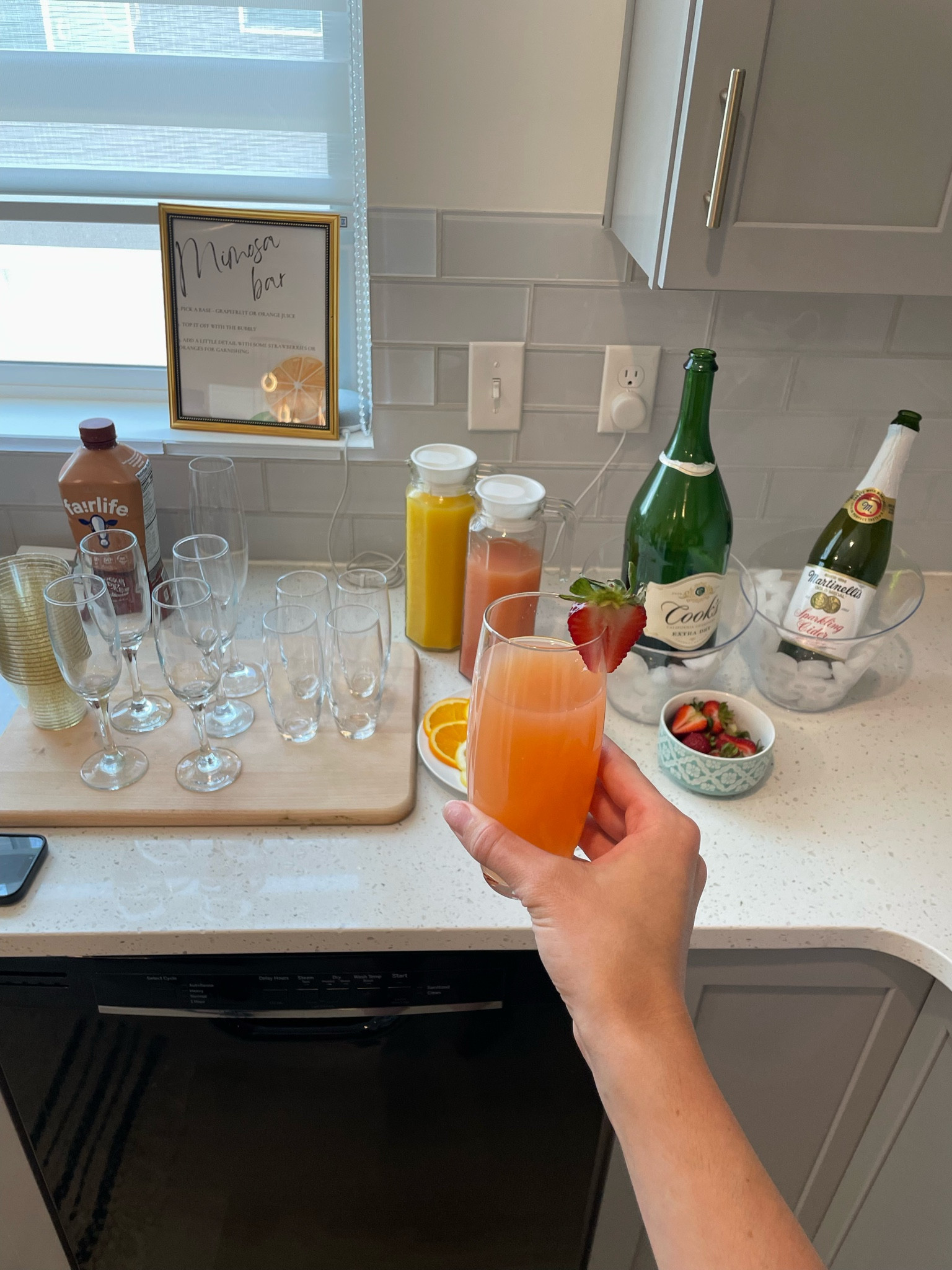 Cutie little brunch mimosa bar 

#LTKhome #LTKSeasonal