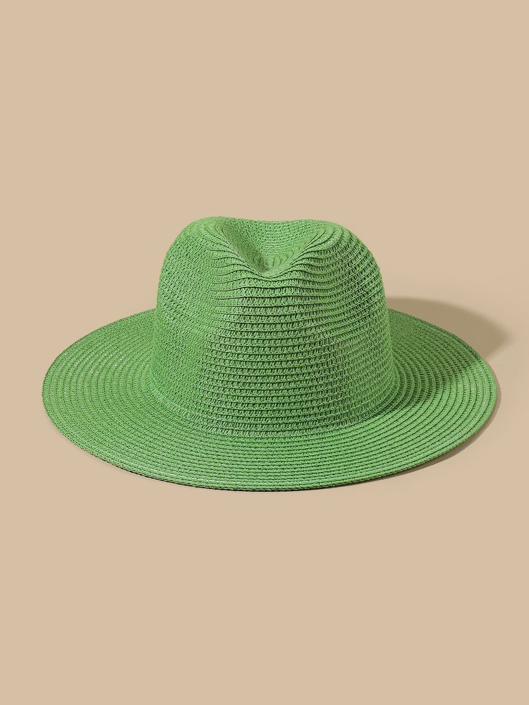 Solid Straw Hat | SHEIN