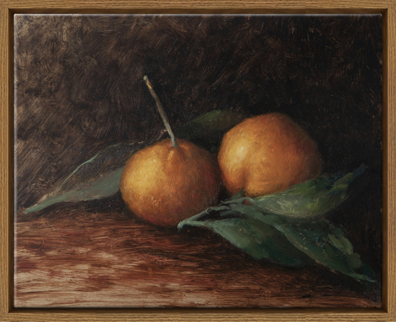 Orange Citrus with Leaves | Artfully Walls