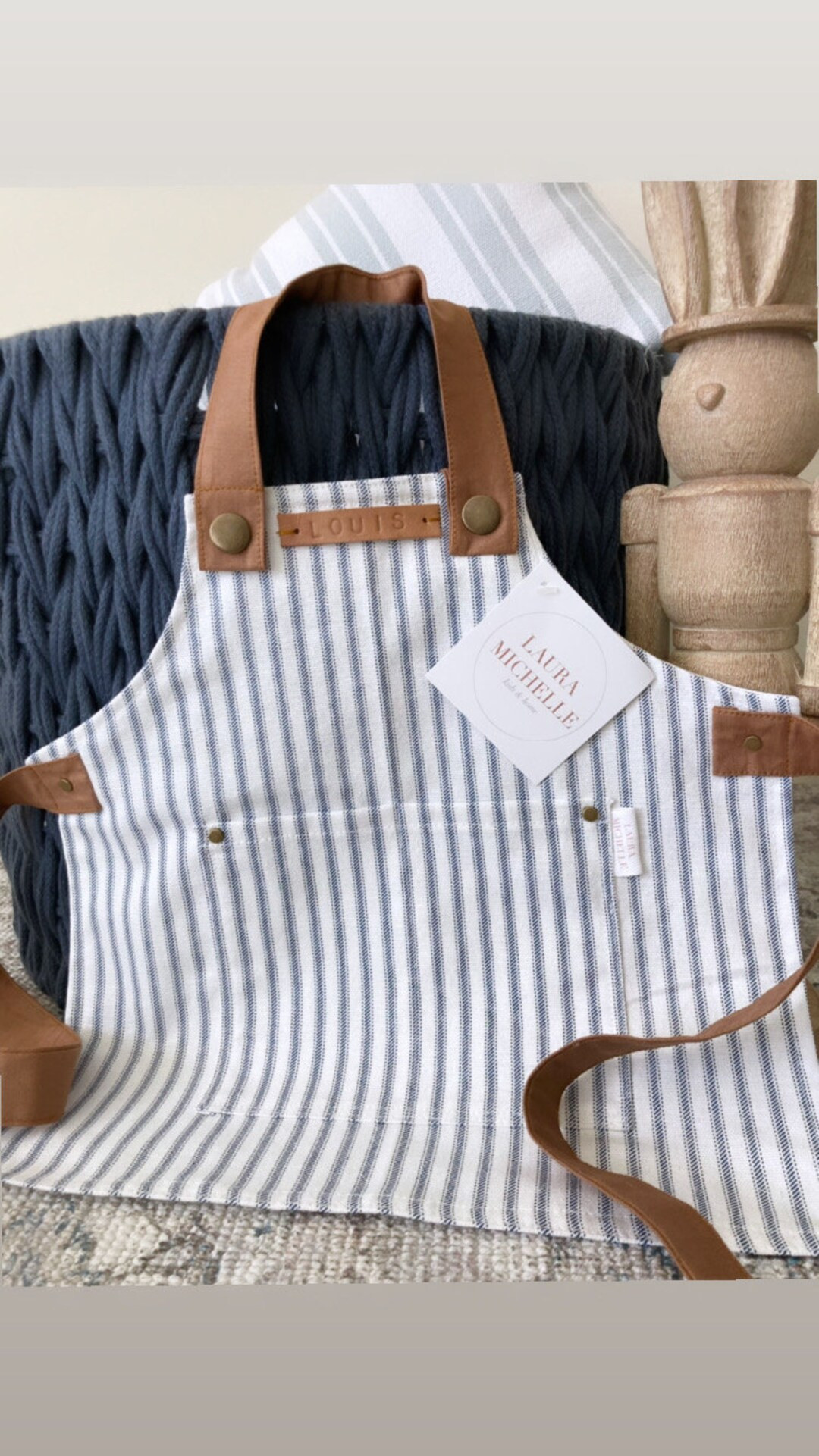 Personalized Kids APRON Hudson, Boys, Girls, Cooking, Chef, Play, Kitchen, Toddler, Family, Leath... | Etsy (US)