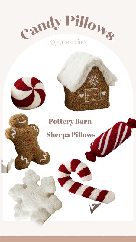 Sherpa Christmas Candy Pillows. 

#LTKSeasonal #LTKHoliday #LTKhome