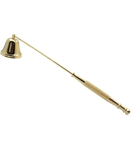 Gold Metal Candle Snuffer Wick Snuffer with Long Handle Candlesnuffers Candle Sleeves Accessories | Amazon (US)