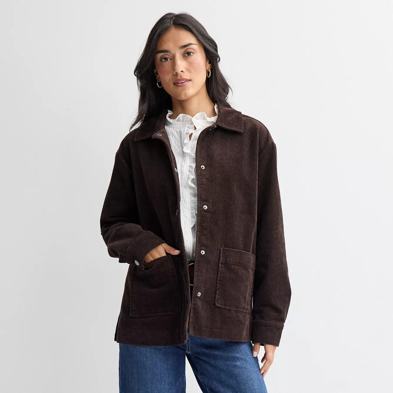 Women's Sonoma Goods For Life® Corduroy Chore Jacket | Kohl's