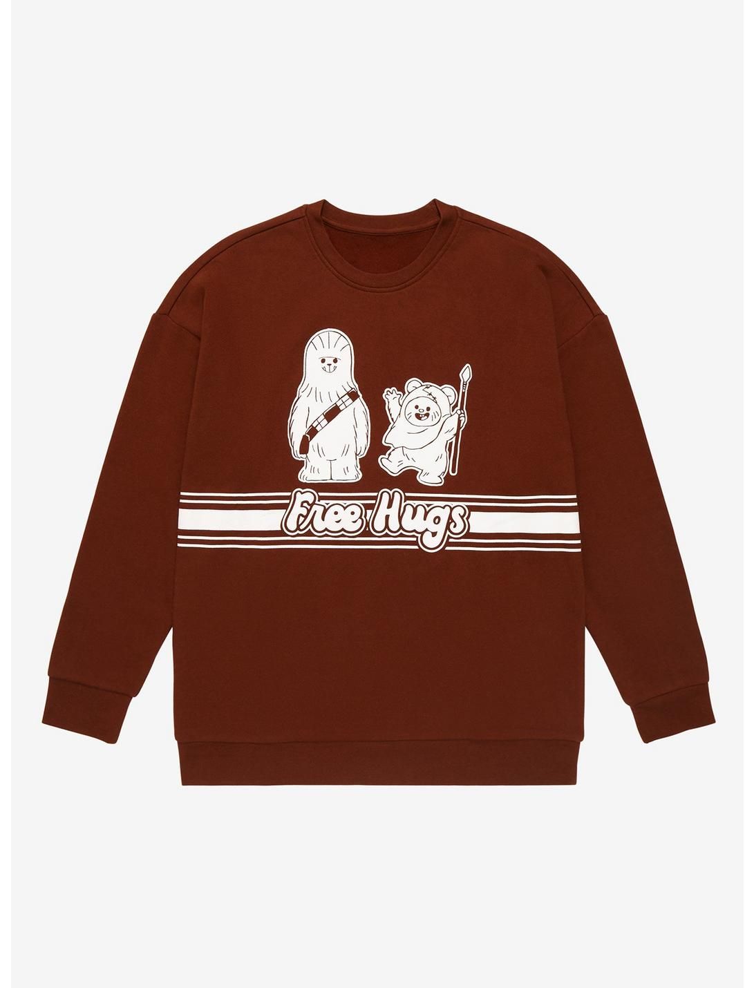 Star Wars Chewbacca & Wicket Free Hugs Crewneck - BoxLunch Exclusive | BoxLunch