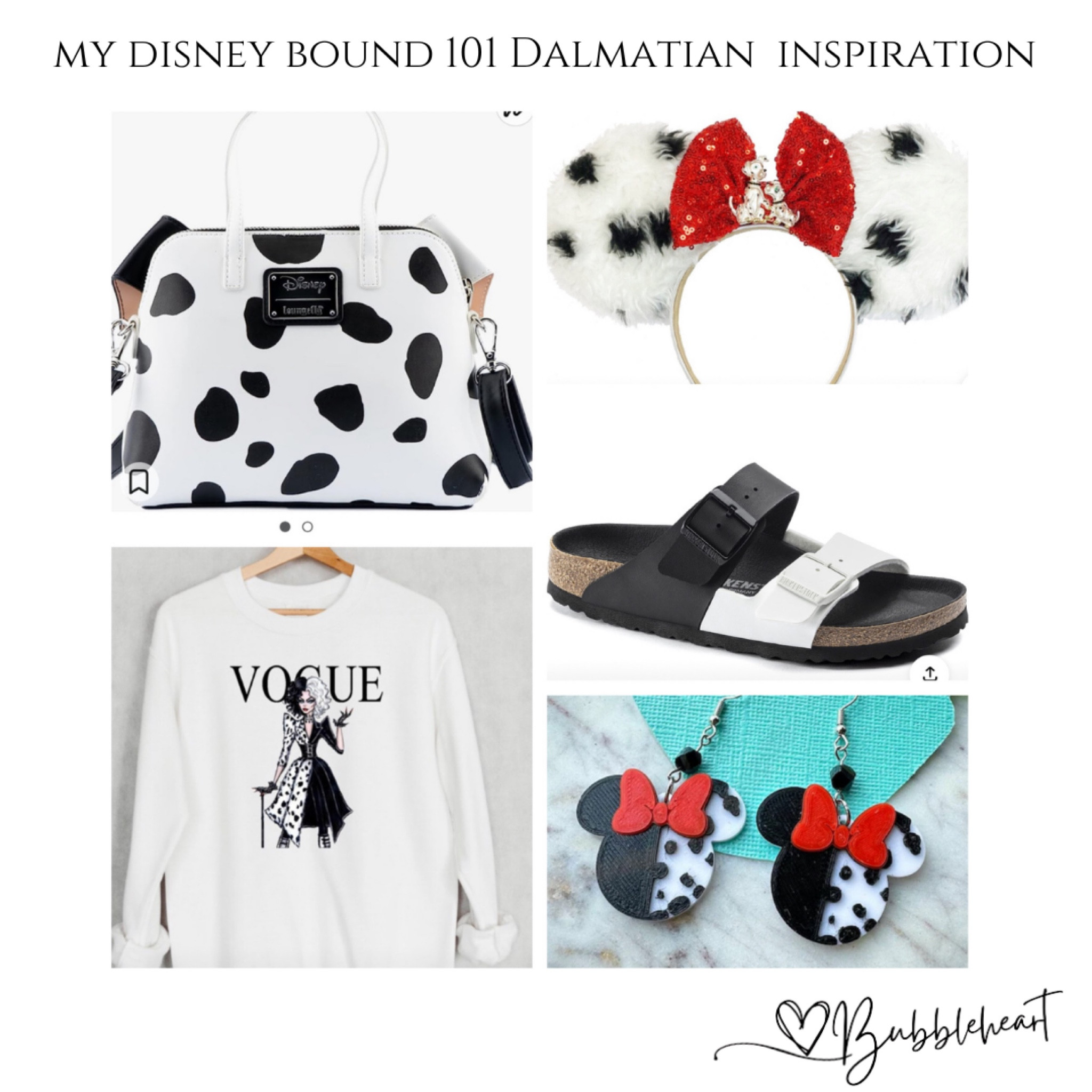 Faux Leather Cruella Handbag Disneybound Disney Villains 