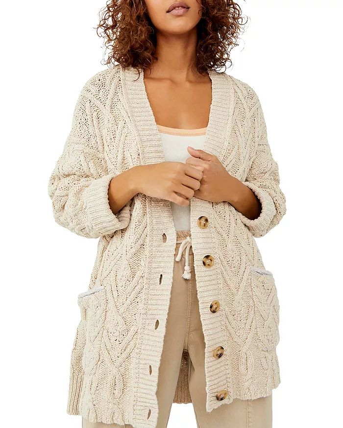 Free People Montana Cable Knit Cardigan Back to Results -  Women - Bloomingdale's | Bloomingdale's (US)