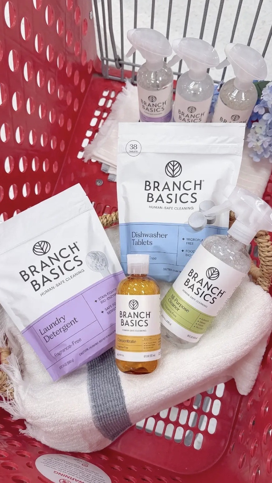 I love when Target does this 🎯✨
 
Branch Basics is now at Target with their NEW dishwasher tablets, laundry detergent, glass cleaner, and stain remover – plus favorites like the concentrate and ready-to-use cleaners. I love that @branchbasics products are fragrance-free and designed to clean effectively, so I can tackle everything from dishes to laundry to everything messes with one trusted brand. 
 
Comment CLEAN & I will send you a link to their line up 🔗🫧
 
#BranchBasicsPartner #Target #NewatTarget #TargetFinds
