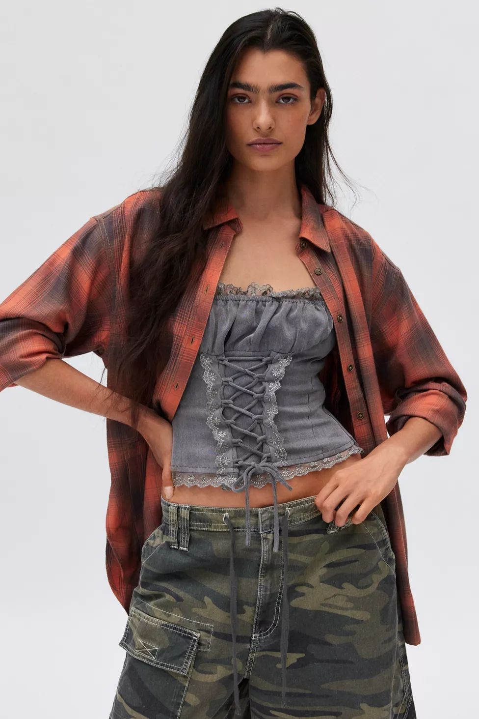 BDG Rick Boyfriend Flannel Shirt | Urban Outfitters (US and RoW)