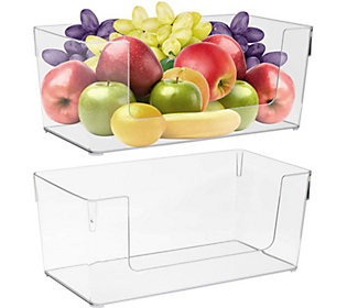 Sorbus Open Plastic Storage Bins - Large - 2 Pa ck | QVC
