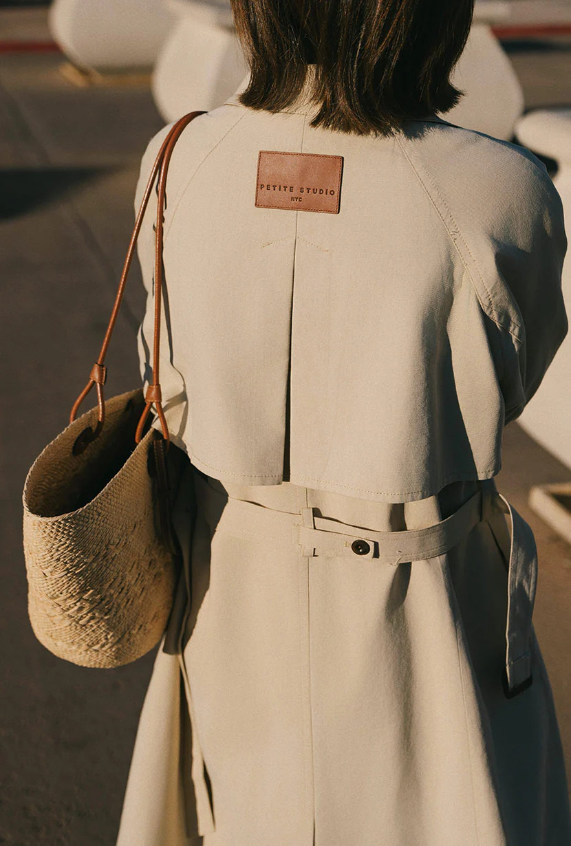 Hagar Trench Coat - Beige | Petite Studio NYC