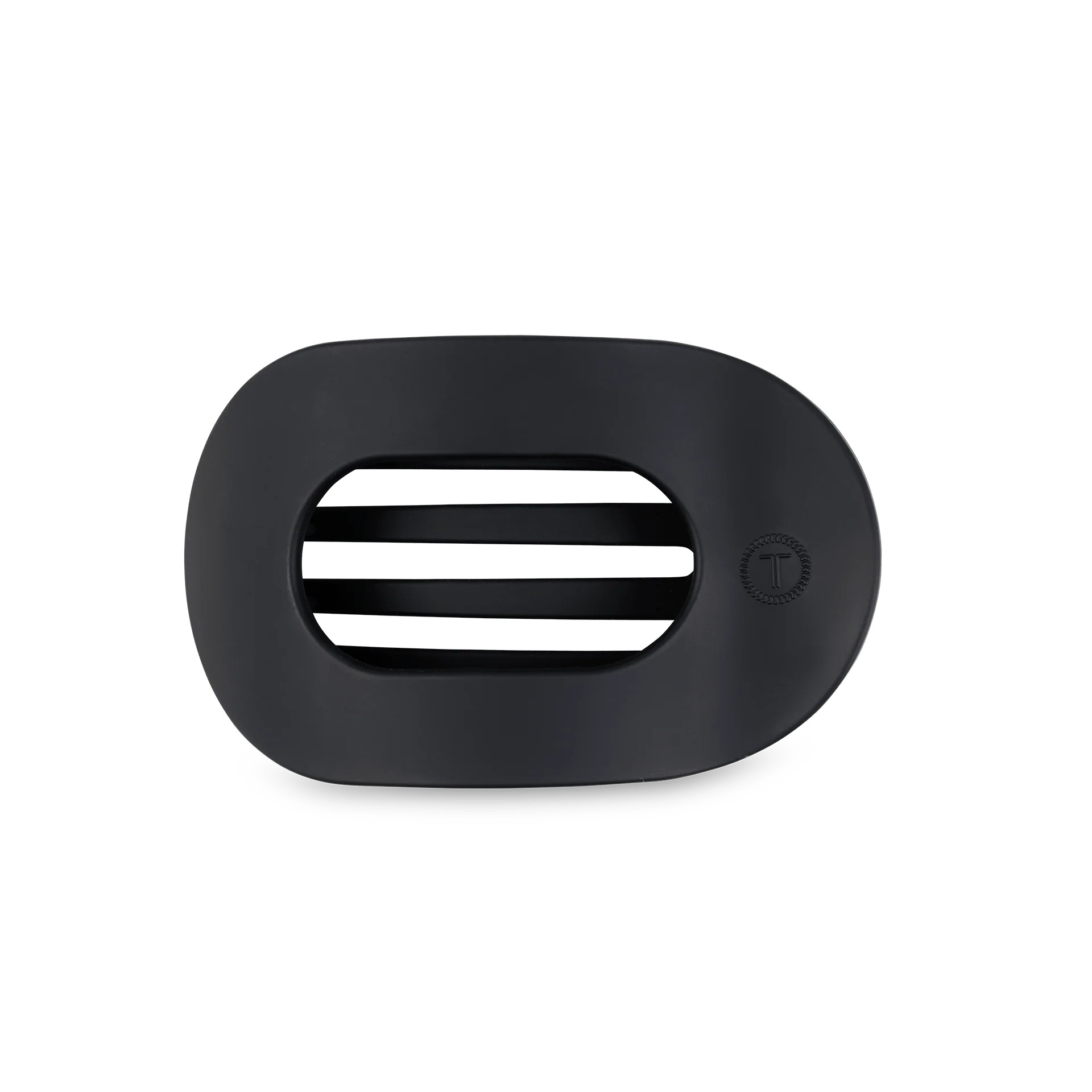 Midnight Matte Small Flat Round Hair Clip | TELETIES