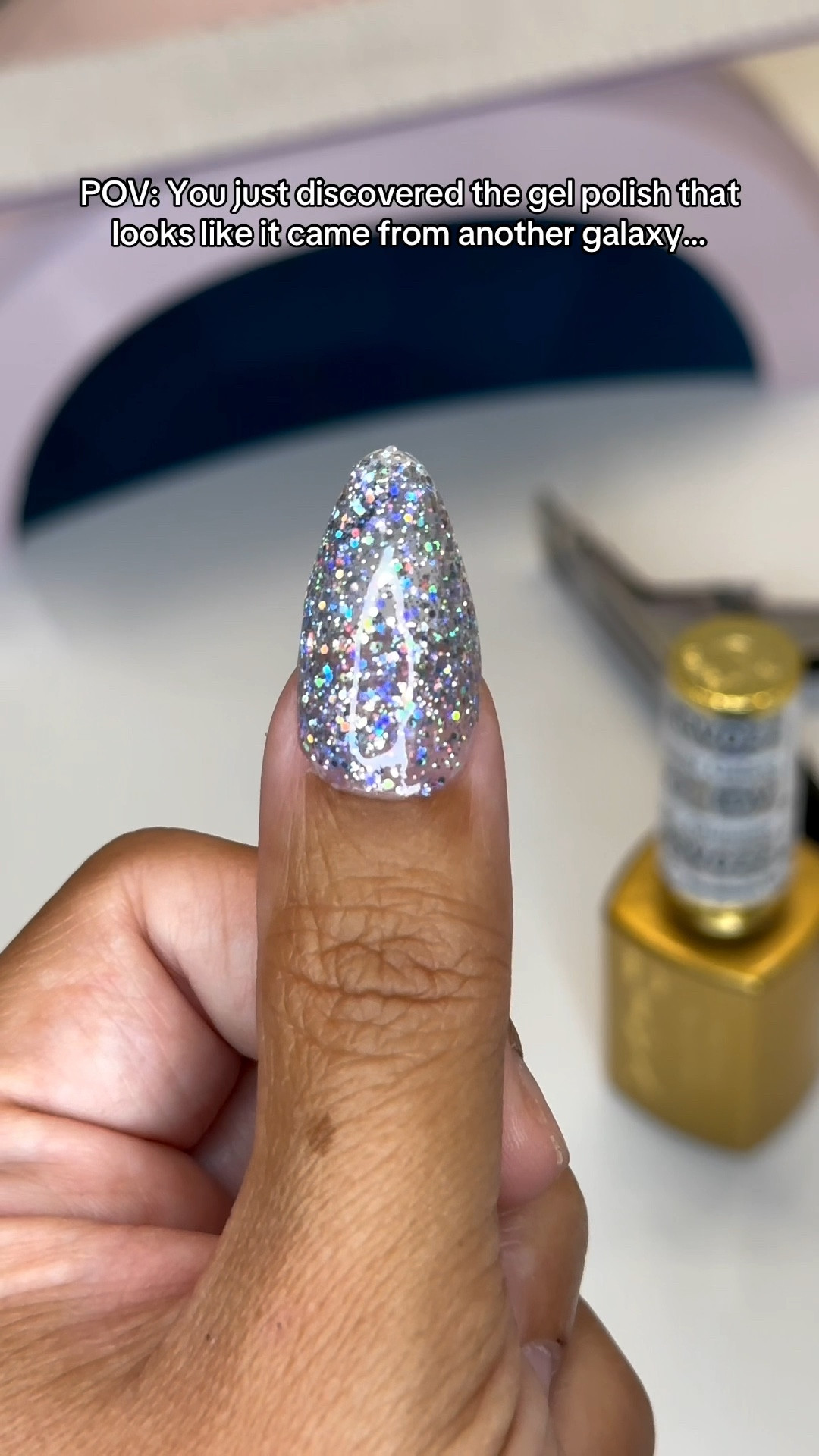 Bring on the sparkle ✨ DND Gel Polish in Glimmer Galaxy is giving major festive vibes the perfect mix of glam and galaxy glow! Obsessed with this shimmer for holiday nails or a night-out look. 💫

#LTKBeauty #GlitterNails #DNDGelPolish
