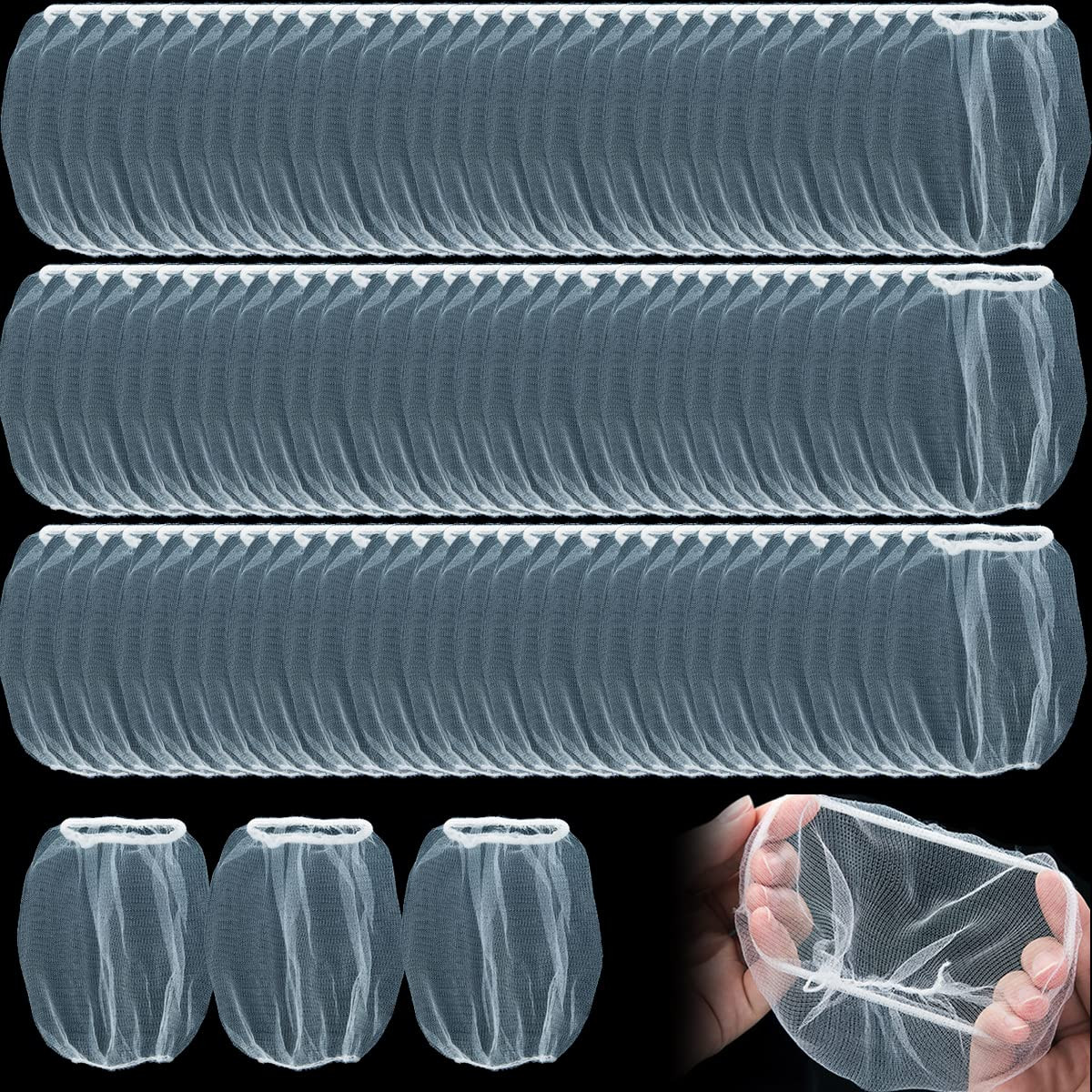 GXXMEI 500PCS Disposable Mesh Sink Strainer Bags, Kitchen Sink Strainer Filter Mesh Bag Anti Clog... | Amazon (US)