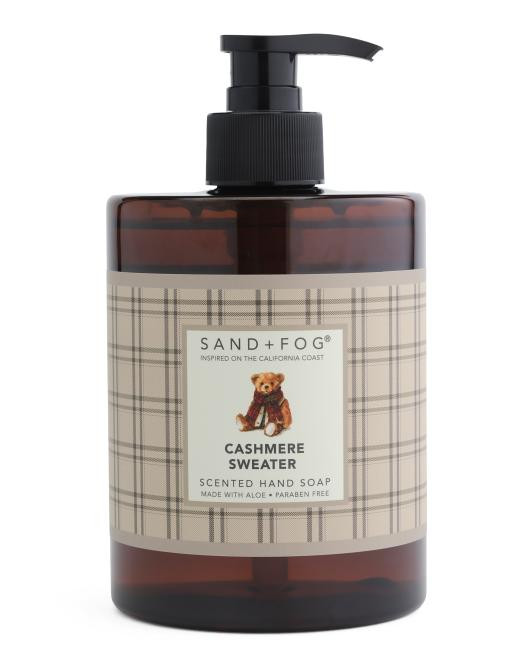 17.5oz Tan Plaid With Bear Cashmere Sweater Soap | TJ Maxx