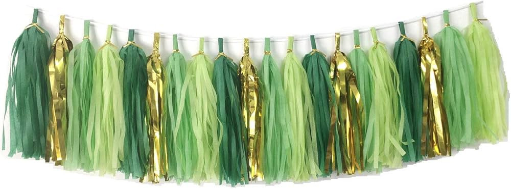 ZGjoy Tissue Paper Tassels Paper Tassels Garland Banner Table Decor Party Tassels Banner Wedding ... | Amazon (US)