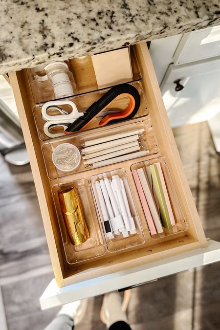 Drawer organization, aesthetic office supplies 

#LTKhome