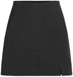 Cider Mini Skirt High Waist Zip Up Split Bodycon Fitted Party A Line Skirt | Amazon (US)