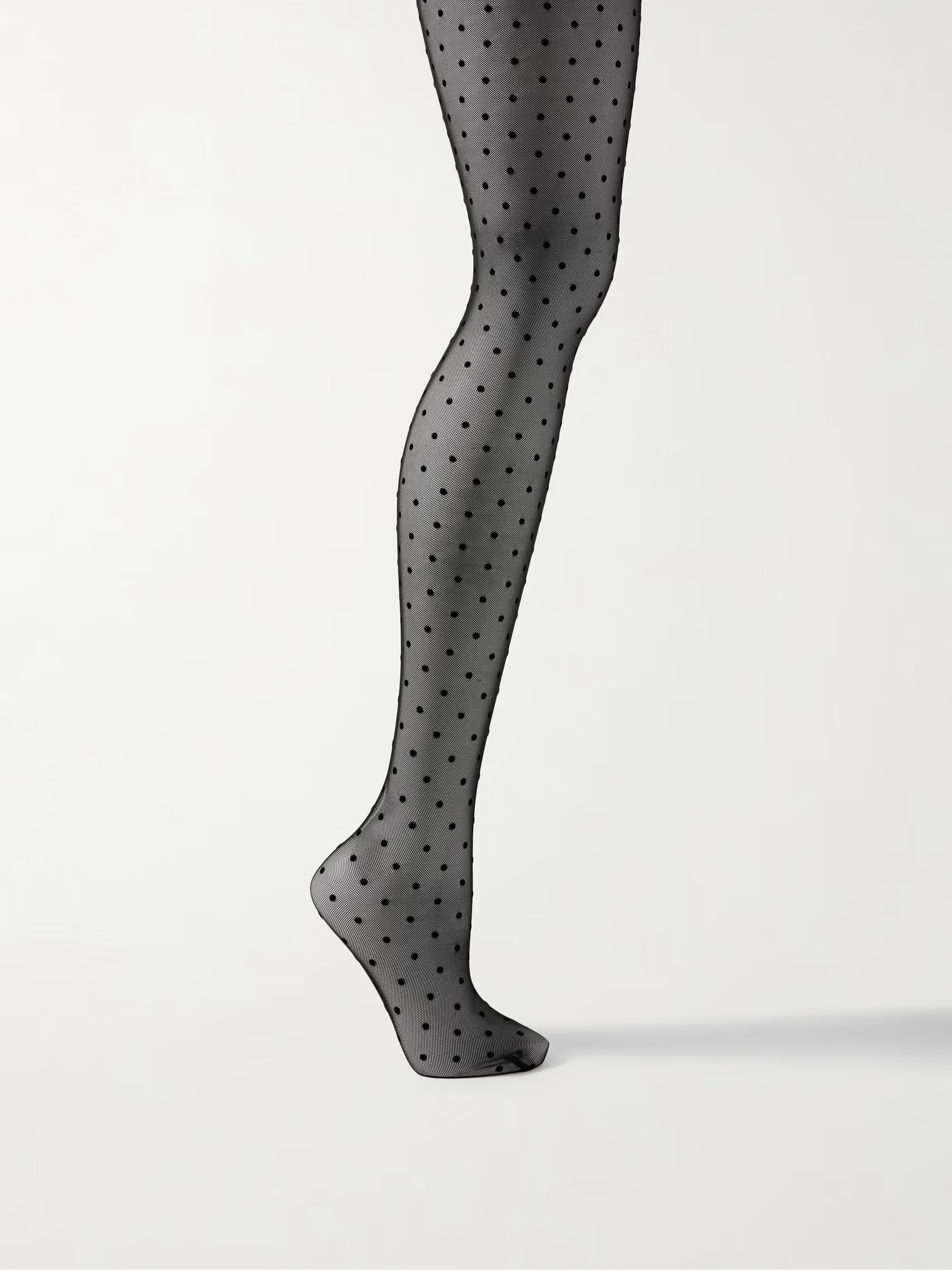 Flocked stretch-tulle tights | NET-A-PORTER (US)