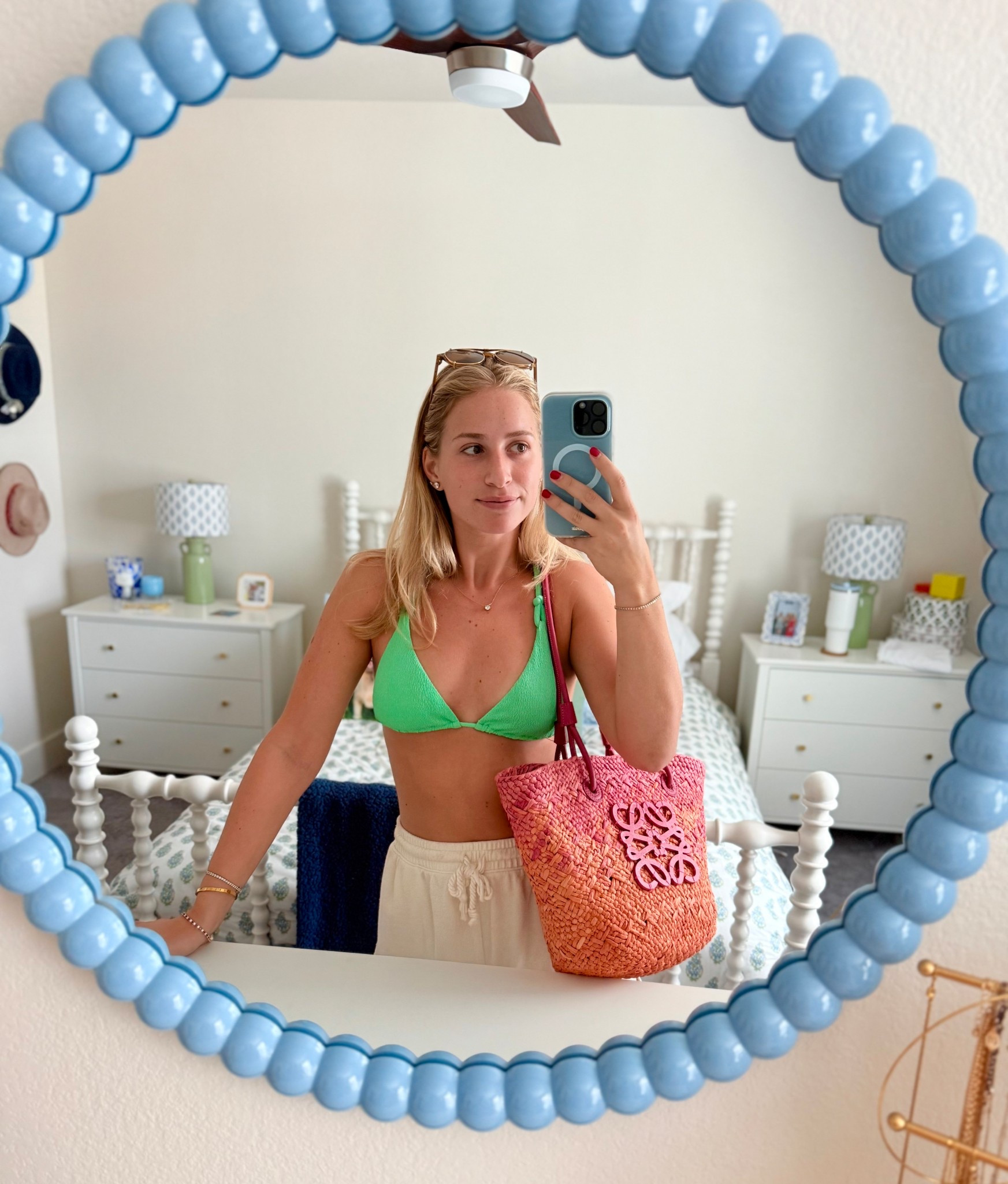 Pool Day! 

Bikini
Bikini top
Green bikini
Vix swimwear
Summer outfit
Summer style
Pool day
Beach day
Beach outfit
Pool outfit
Beach vacation
Florida vacation
Mexico vacation
Tropical vacation
Diamond necklace
Beach bag
Beach tote
Loewe anagram tote
Pink tote
Pool bag
Summertime

#LTKStyleTip #LTKSummerEdit #LTKItBag