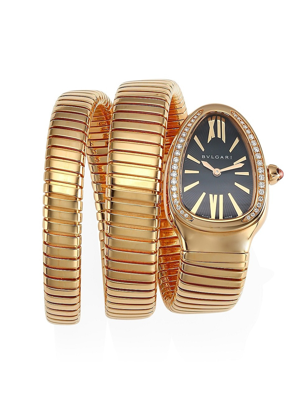 Women's Serpenti Rose Gold & Diamond Double Twist Watch | Saks Fifth Avenue