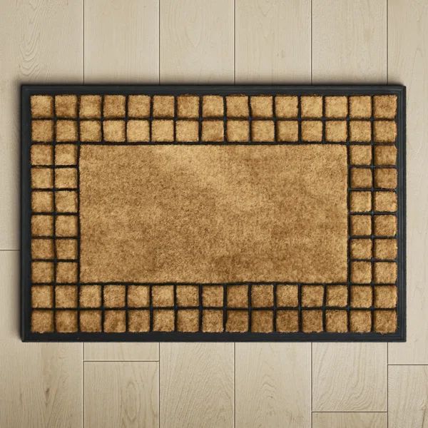 Eaton Non-Slip Geometric Outdoor Doormat | Wayfair North America