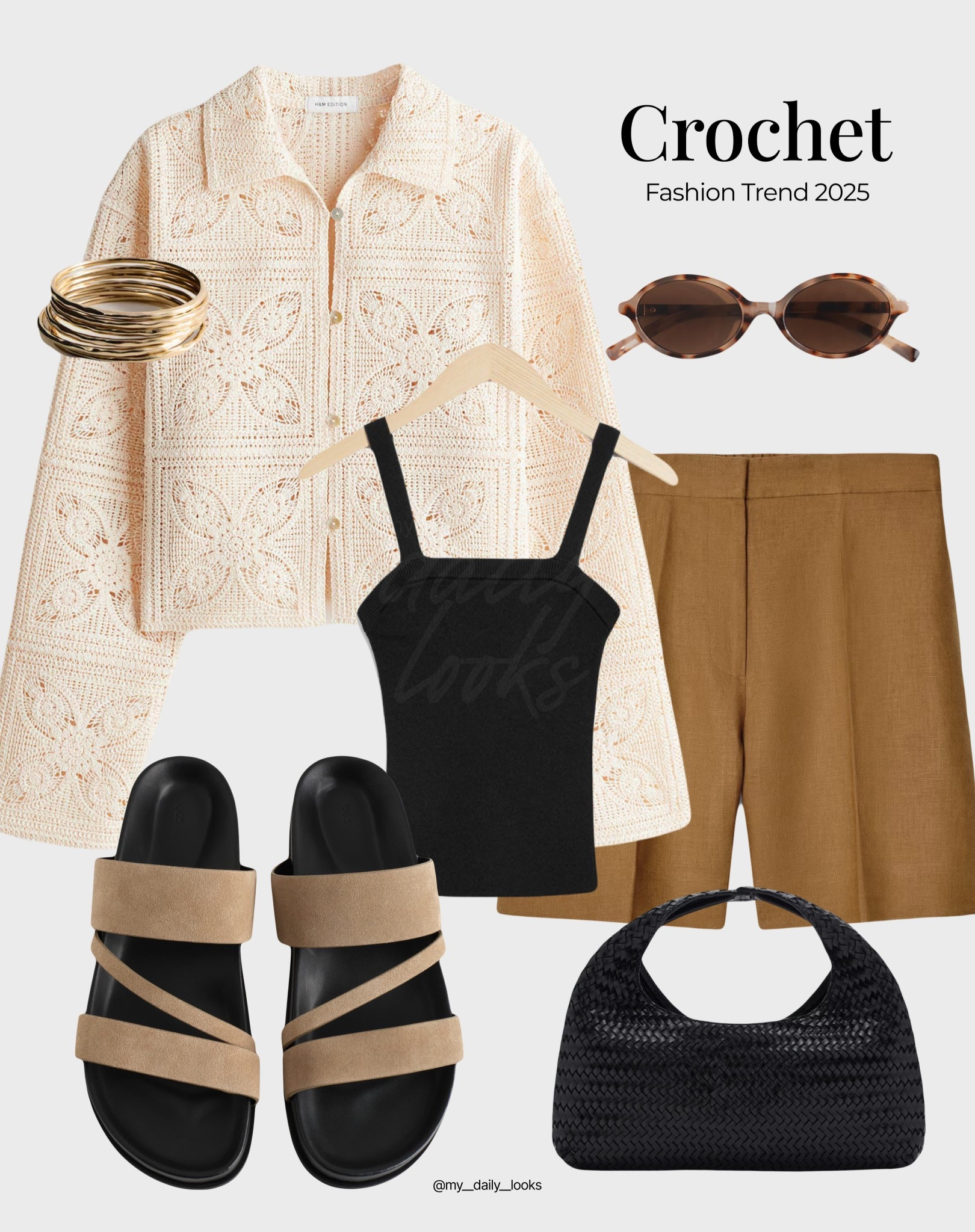 Crochet styling for spring/summer days🖤

Check out more ideas in my profile. 

Summer outfit, summer inspo, crochet jacket, crochet shorts, capsule wardrobe, high street, crochet top, crochet dress, crochet cardigan, H&M new in, embroidery, embroidered top, holiday, vacation.

#LTKstyletip #LTKsummer #LTKspring