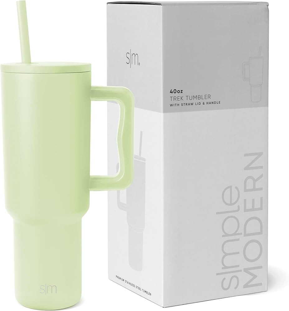 Simple Modern 40 oz Tumbler with Handle and Straw Lid | Insulated Cup Reusable Stainless Steel Wa... | Amazon (US)