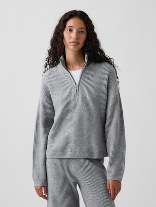 CashSoft Oversized Half-Zip Pullover | Gap (US)
