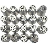 K&S Artisan Russian Piping Tips Deluxe Cake Decorating Supplies 69 Genuine Baking Supplies Set- 3... | Amazon (US)