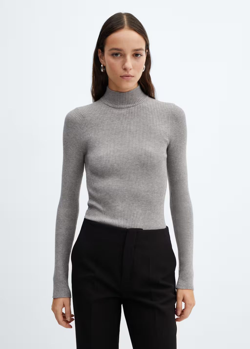 Ribbed round-neck sweater  -  Women | Mango United Kingdom | MANGO (UK)