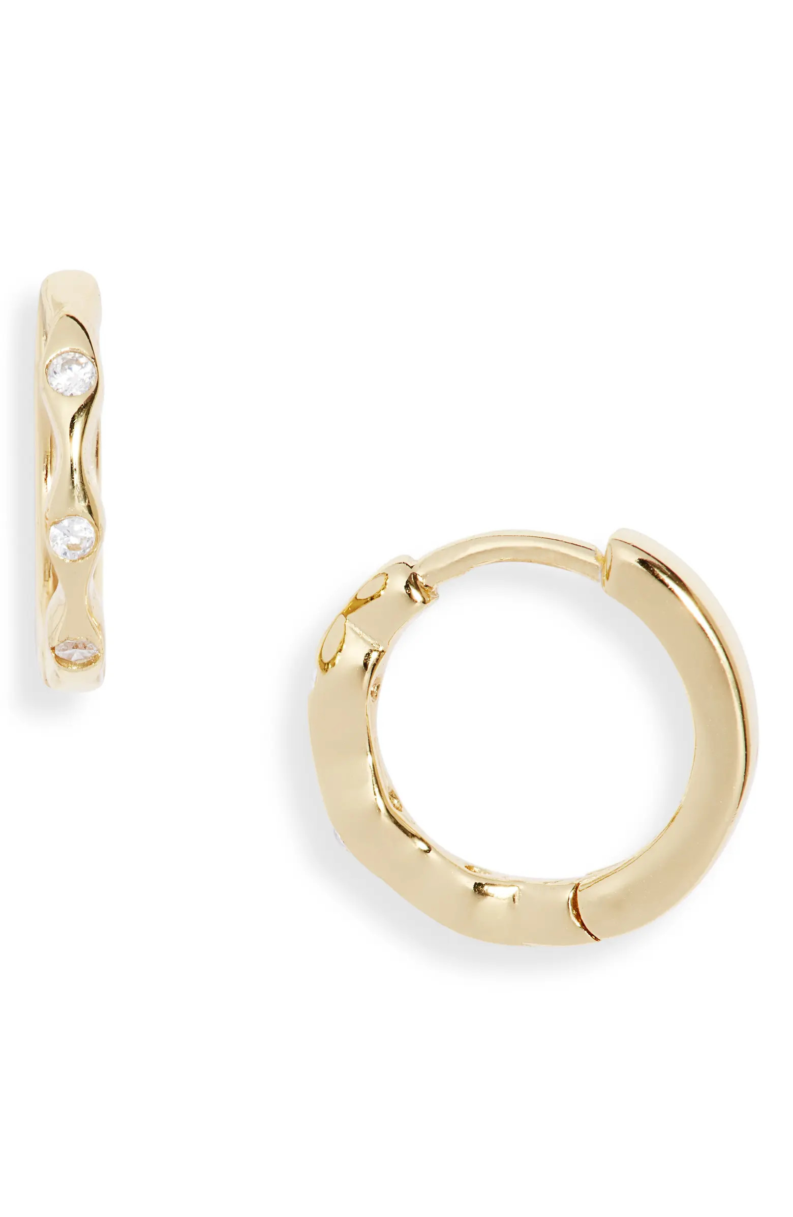 Cubic Zirconia Huggie Earrings | Nordstrom Rack