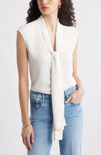 Tie Front Sleeveless Top | Nordstrom