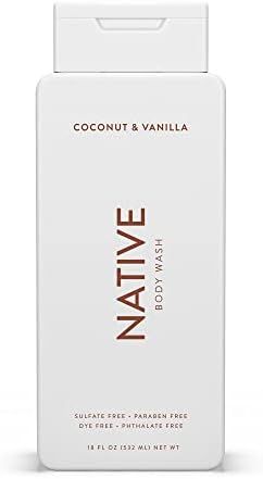 Native Body Wash Coconut & Vanilla -- 18 fl oz, Pack of 2 | Amazon (US)