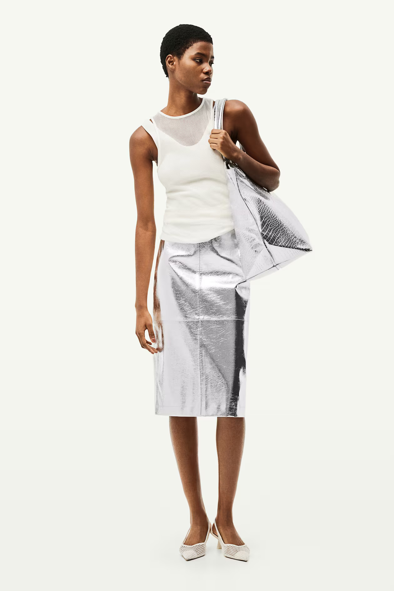 Coated skirt | H&M (UK, MY, IN, SG, PH, TW, HK)