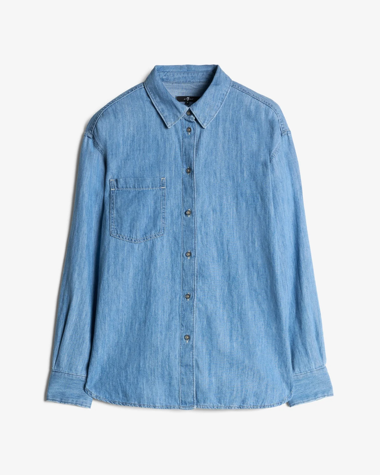 Indigo Linen Easy Shirt | 7 For All Mankind