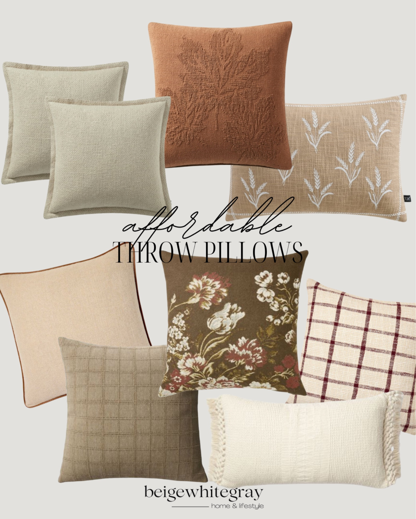 Affordable throw pillows for fall!! 

#LTKStyleTip #LTKFindsUnder50 #LTKHome