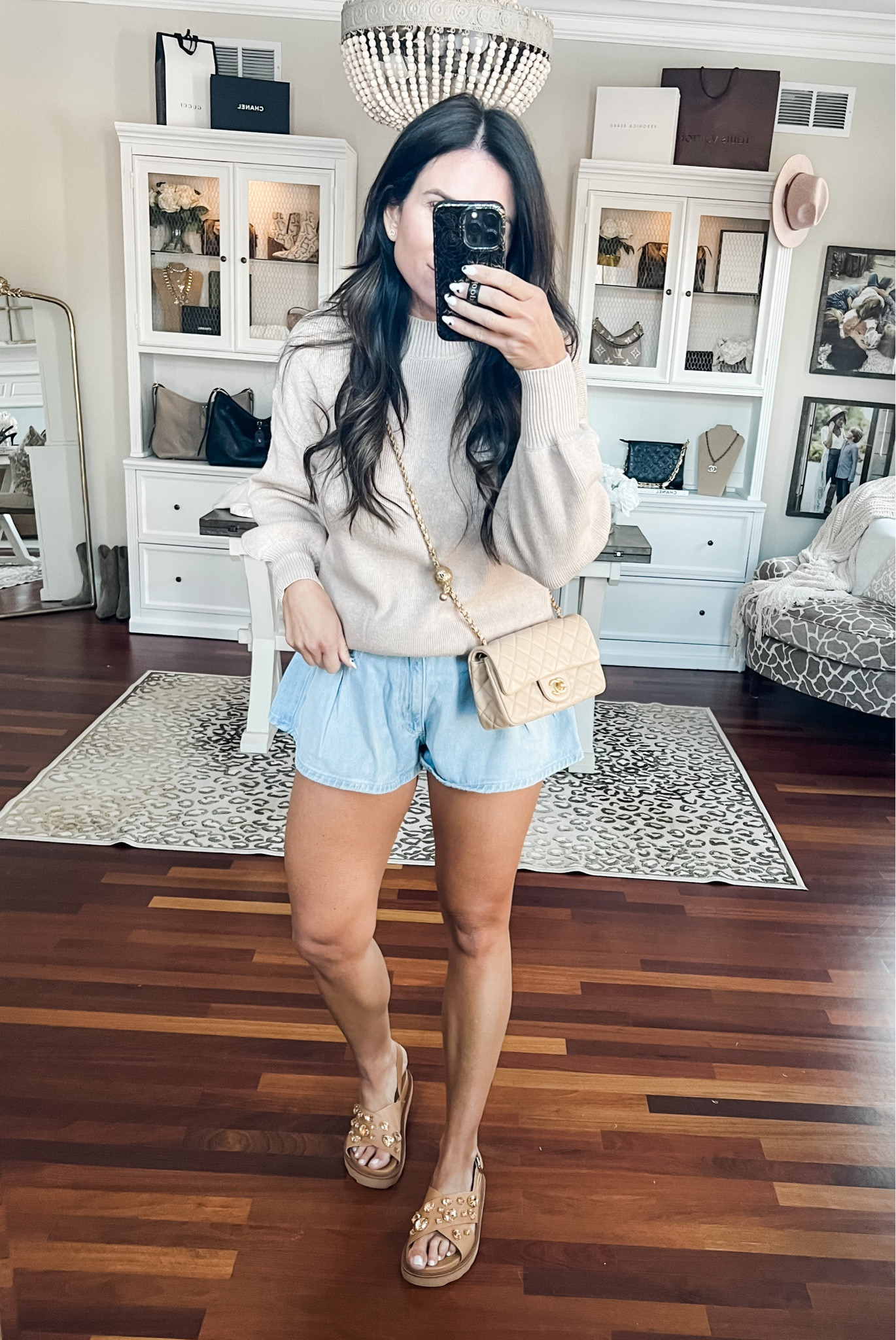 Spring transition outfit, Amazon sweater, free people shorts 

#LTKstyletip #LTKSeasonal #LTKunder100