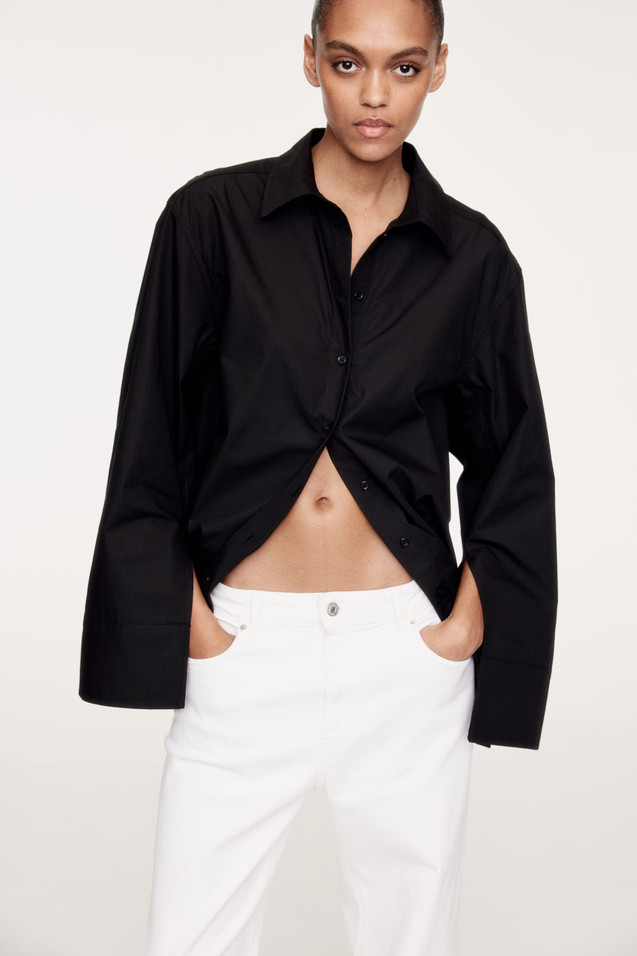 Slit-cuff shirt | H&M (UK, MY, IN, SG, PH, TW, HK)