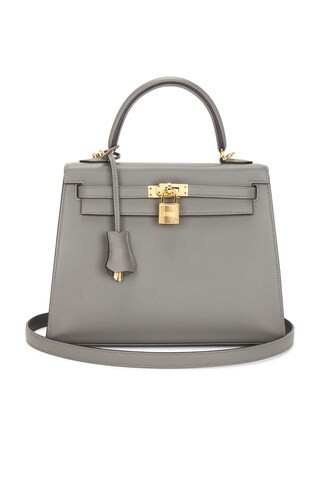 Hermes Madame Kelly 25 Handbag in Grey | FWRD 