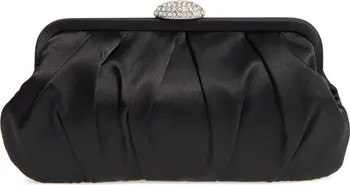 Nina Concord Pleated Satin Frame Clutch | Nordstrom | Nordstrom