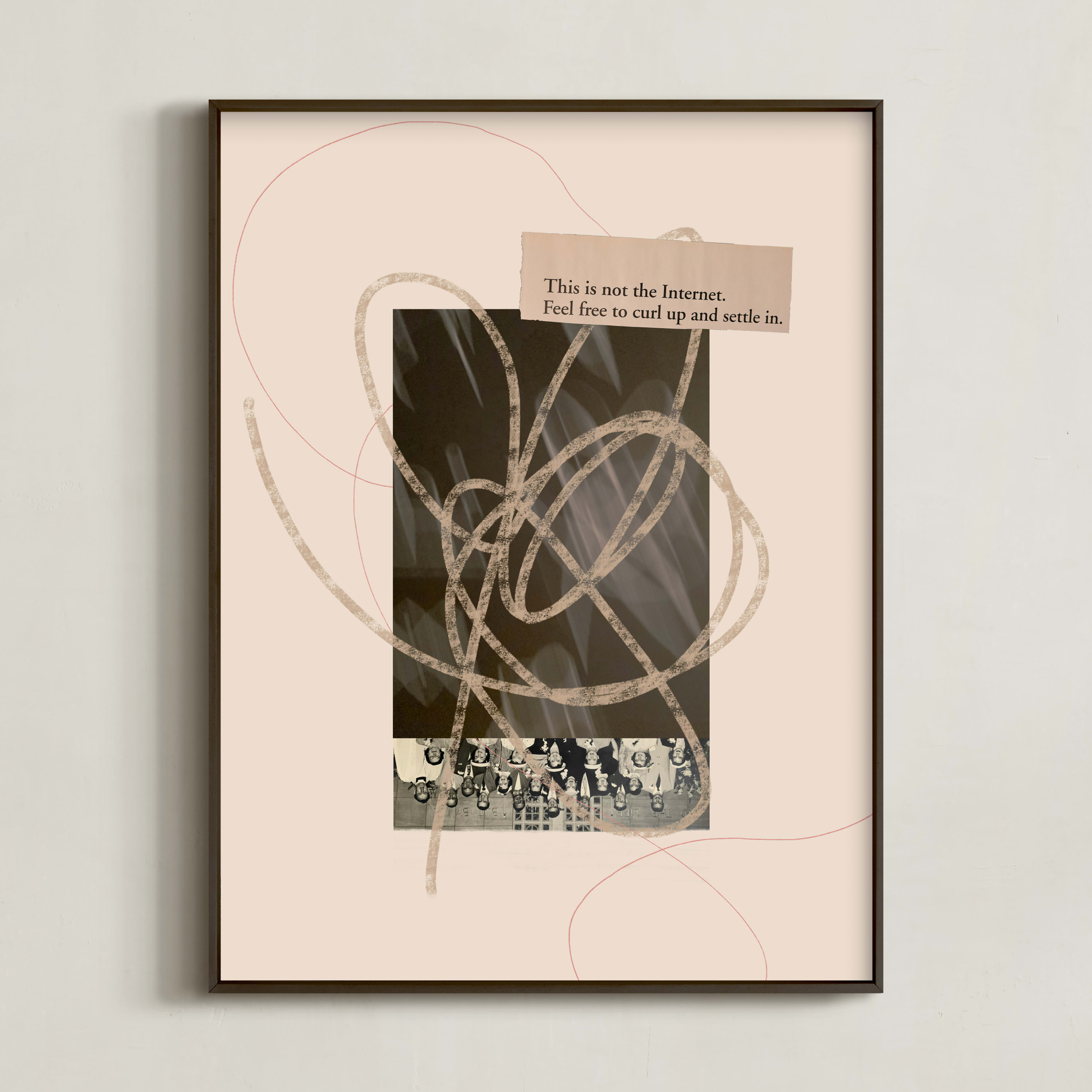 "Curl Up & Settle In" - Mixed Media Limited Edition Art Print by Kimberly Young. | Minted