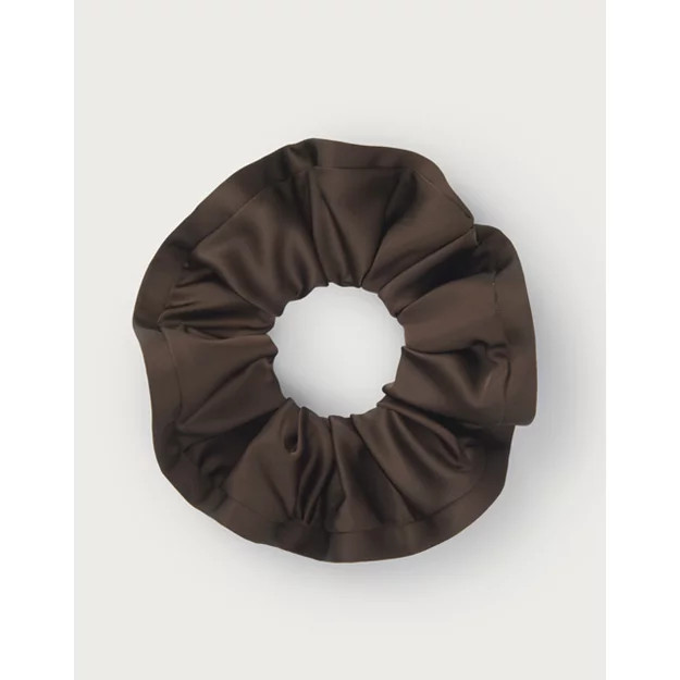 Large Satin Trim Scrunchie | The White Company UK & ROW