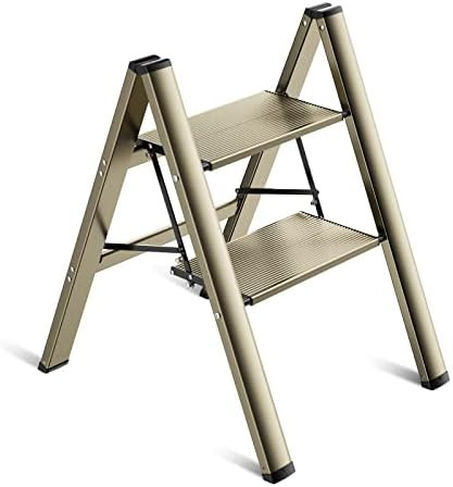 2 Step Ladder- Folding Step Stool for Kitchen,Lightweight Aluminum Portable Step Stools for Adult... | Amazon (US)