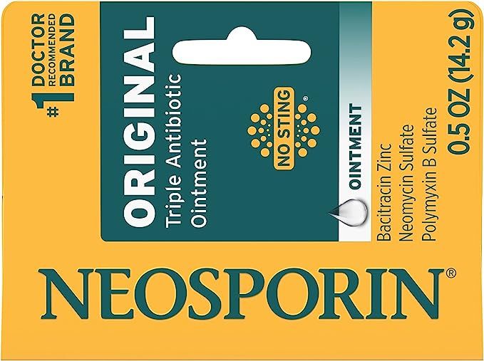 Neosporin Original First Aid Antibiotic Ointment with Bacitracin, Zinc for 24-Hour Infection Prot... | Amazon (US)