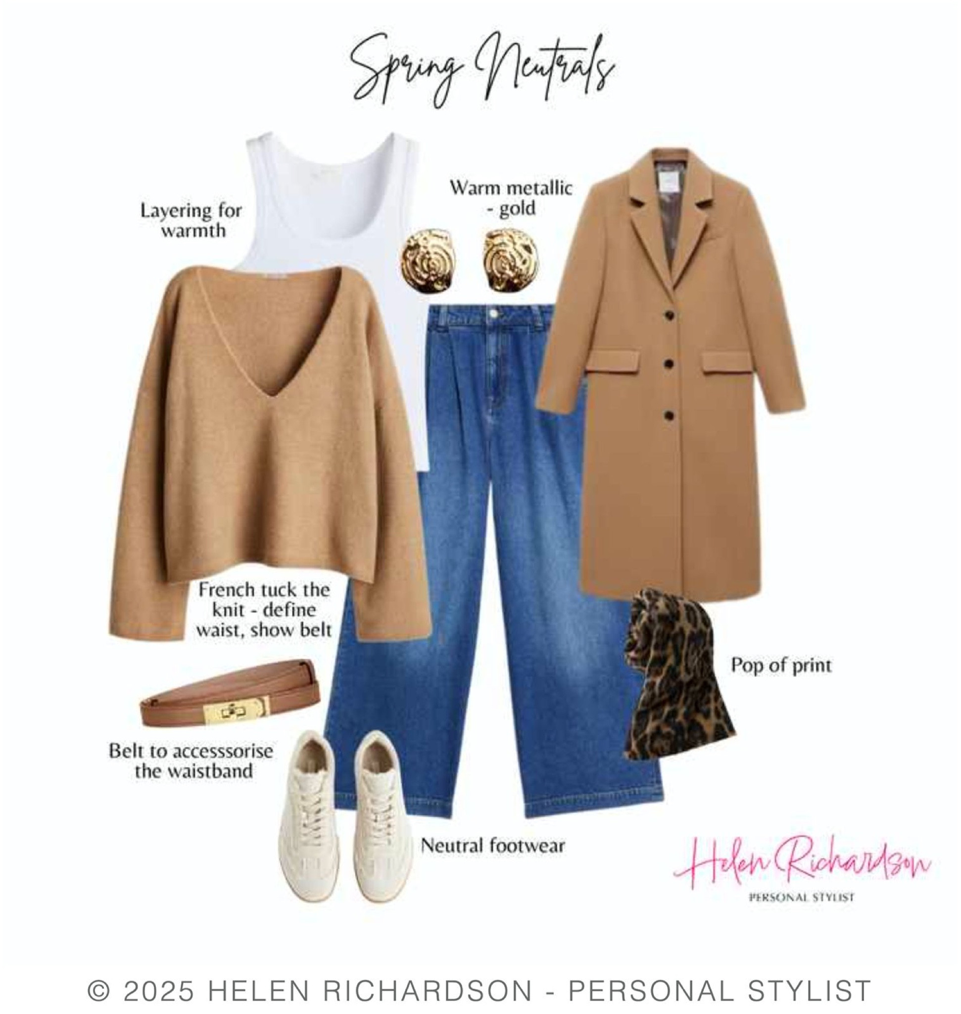 Easy to wear Spring neutrals - layering for warmth, interest and style! Accessories are key 💫

#LTKover50style #LTKstyletip #LTKspring